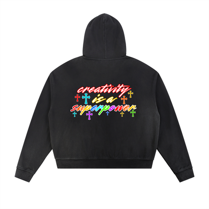 SUPERPOWER ZIP UP | BLACK