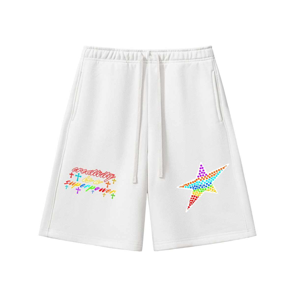 SUPERPOWER SHORTS | WHITE