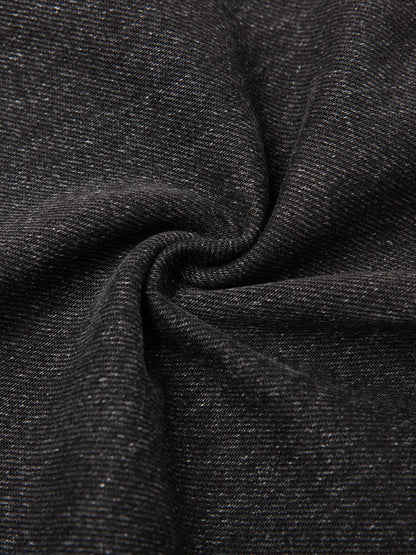 BLACK STRESSED JEANS