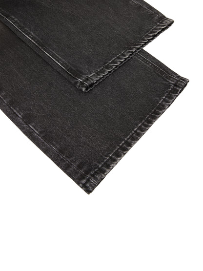 BLACK STRESSED JEANS