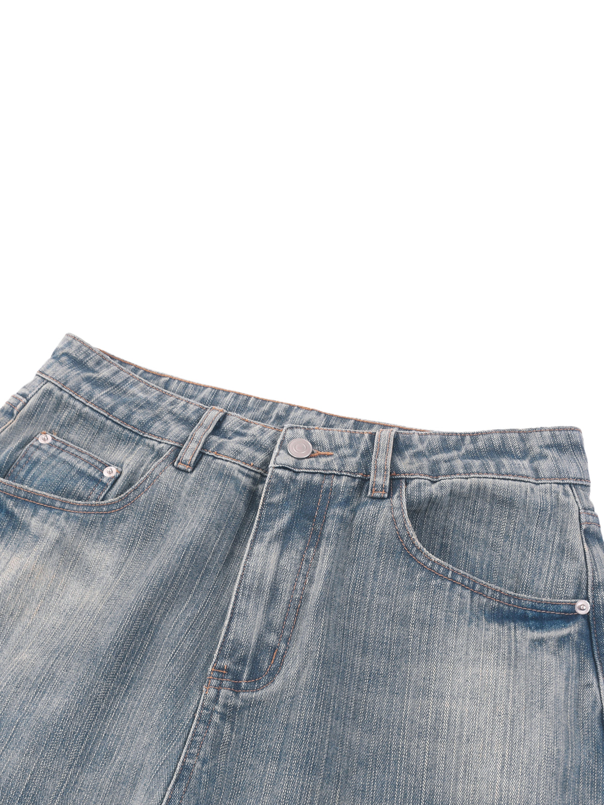 BLUE STRESSED JEANS